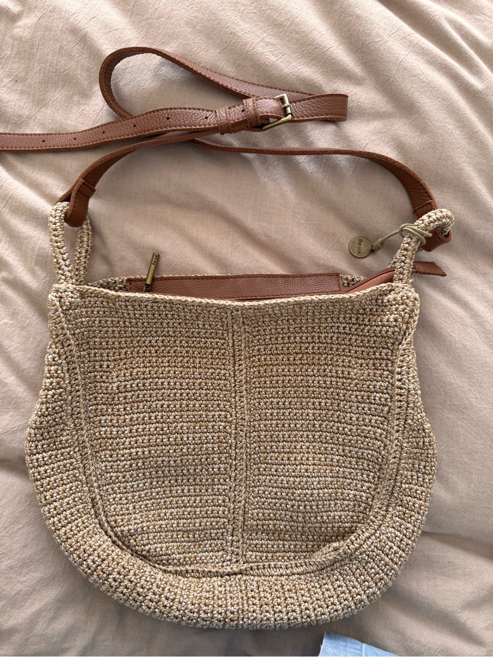 The Sak Los Feliz Hobo Bag - Bamboo with Brown Strap - Picture 3 of 5
